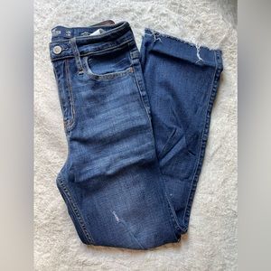 Hollister high rise slim straight dark denim